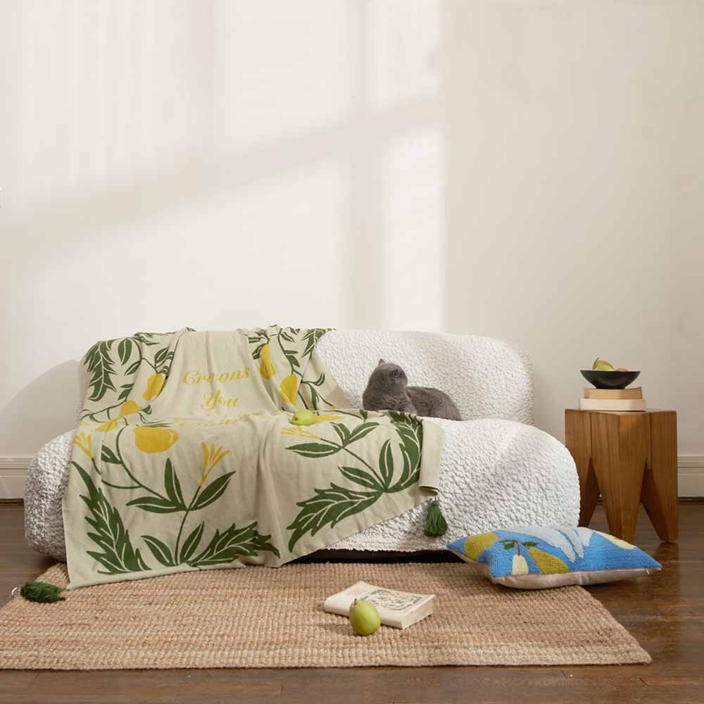 Fete - Fruit of the Spirit Knit Throw Blanket - Love