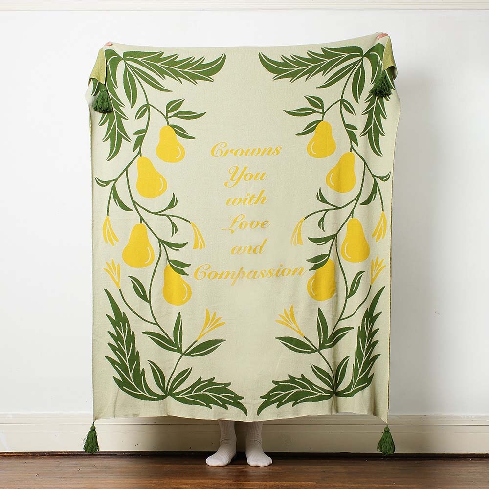Fete - Fruit of the Spirit Knit Throw Blanket - Love