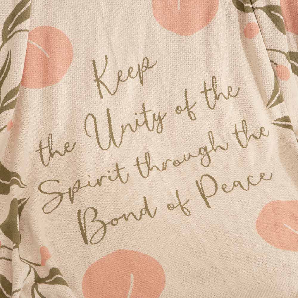 Fete - Fruit of the Spirit Knit Throw Blanket - Peace