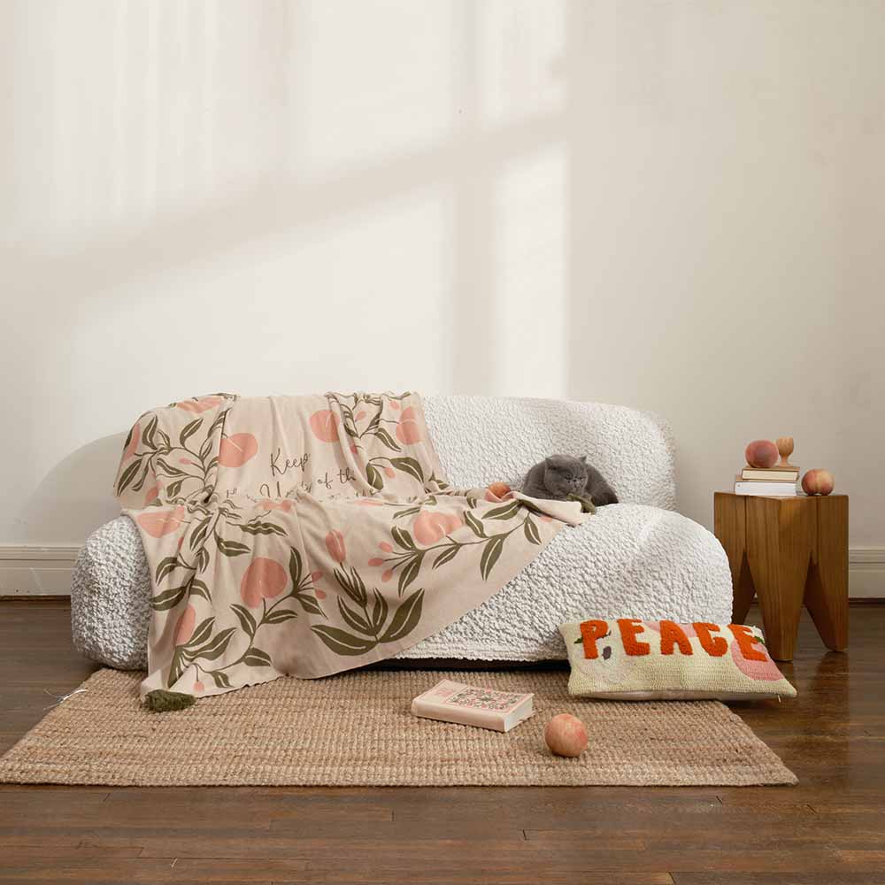 Fete - Fruit of the Spirit Knit Throw Blanket - Peace