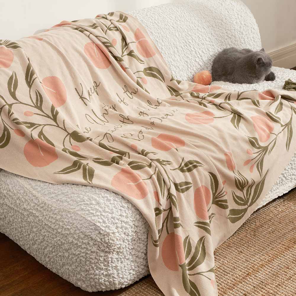 Fete - Fruit of the Spirit Knit Throw Blanket - Peace