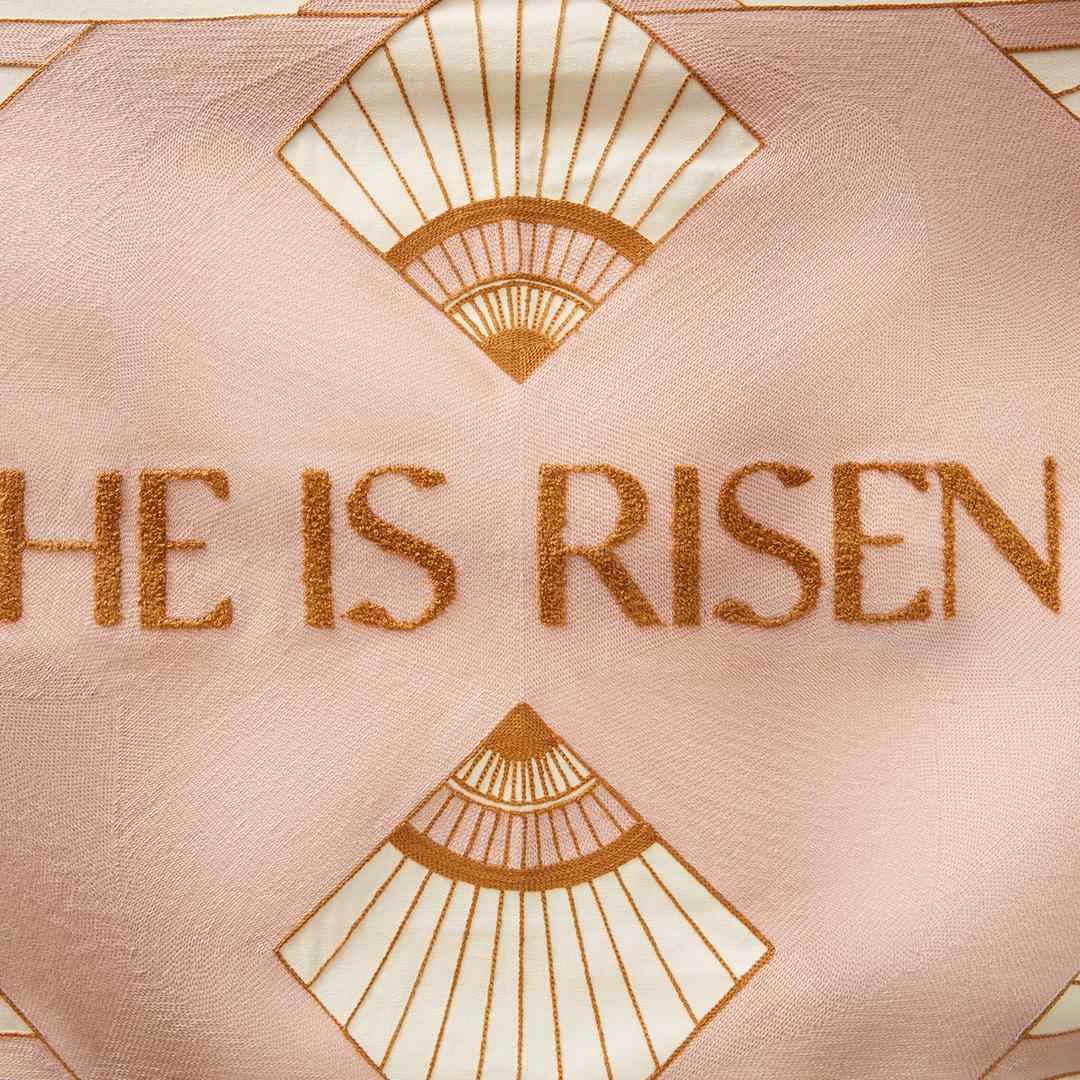 Fete - He is Risen Embroidered Tapestry