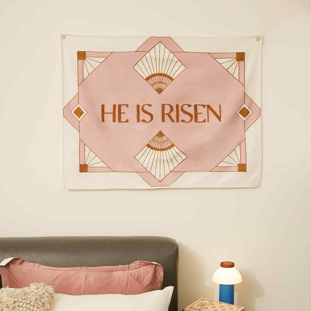 Fete - He is Risen Embroidered Tapestry