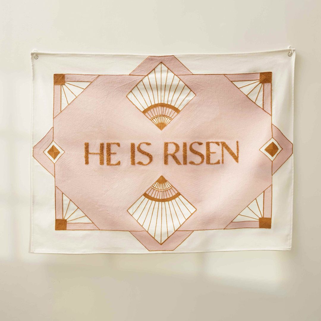 Fete - He is Risen Embroidered Tapestry