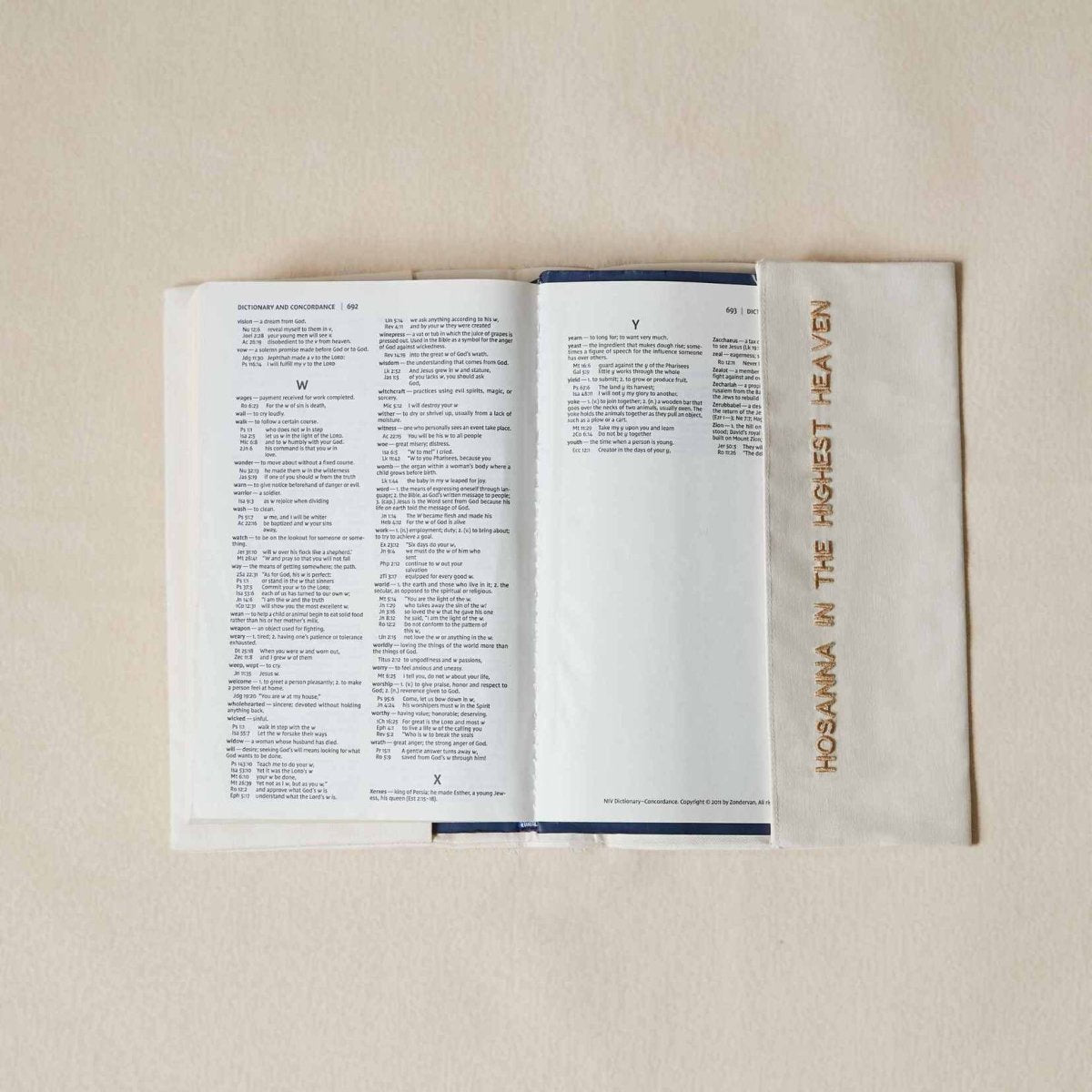 Fete - Hosanna Bible Cover - Dune