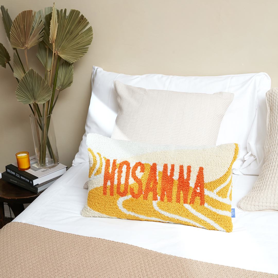 Fete - Hosanna Hand Tufted Throw Pillow - Dune