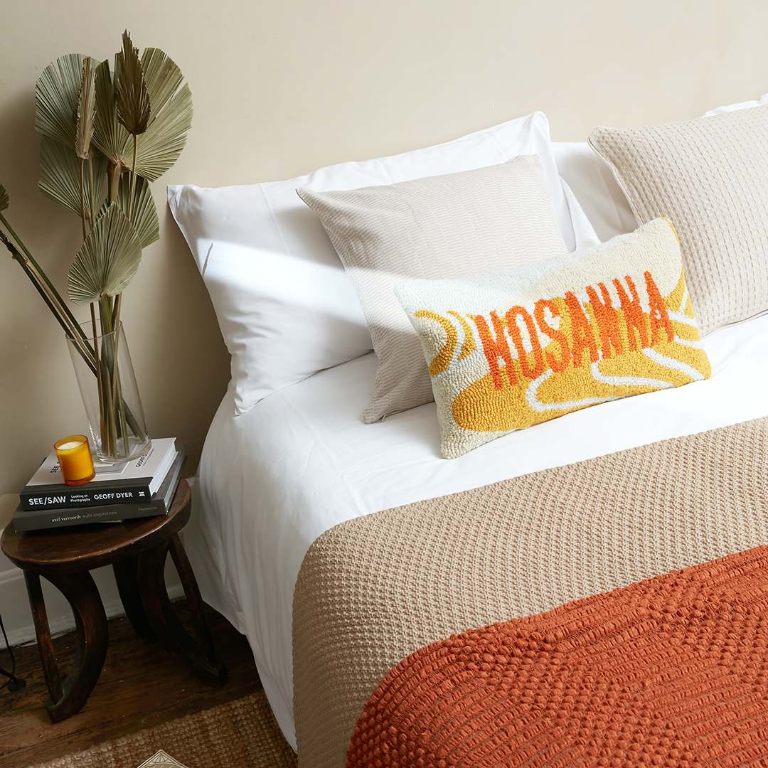 Fete - Hosanna Hand Tufted Throw Pillow - Dune