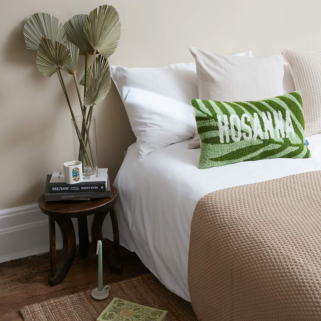 Fete - Hosanna Hand Tufted Throw Pillow - Palm Leaf