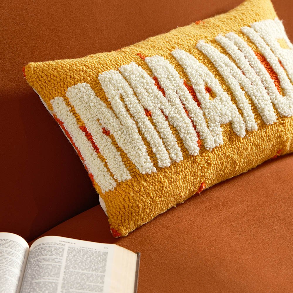 Fete - Names of Jesus Hand Tufted Throw Pillow - Immanuel
