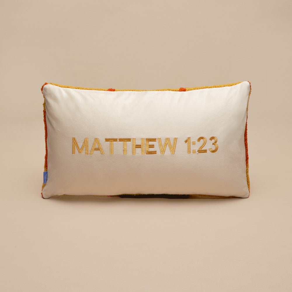 Fete - Names of Jesus Hand Tufted Throw Pillow - Immanuel