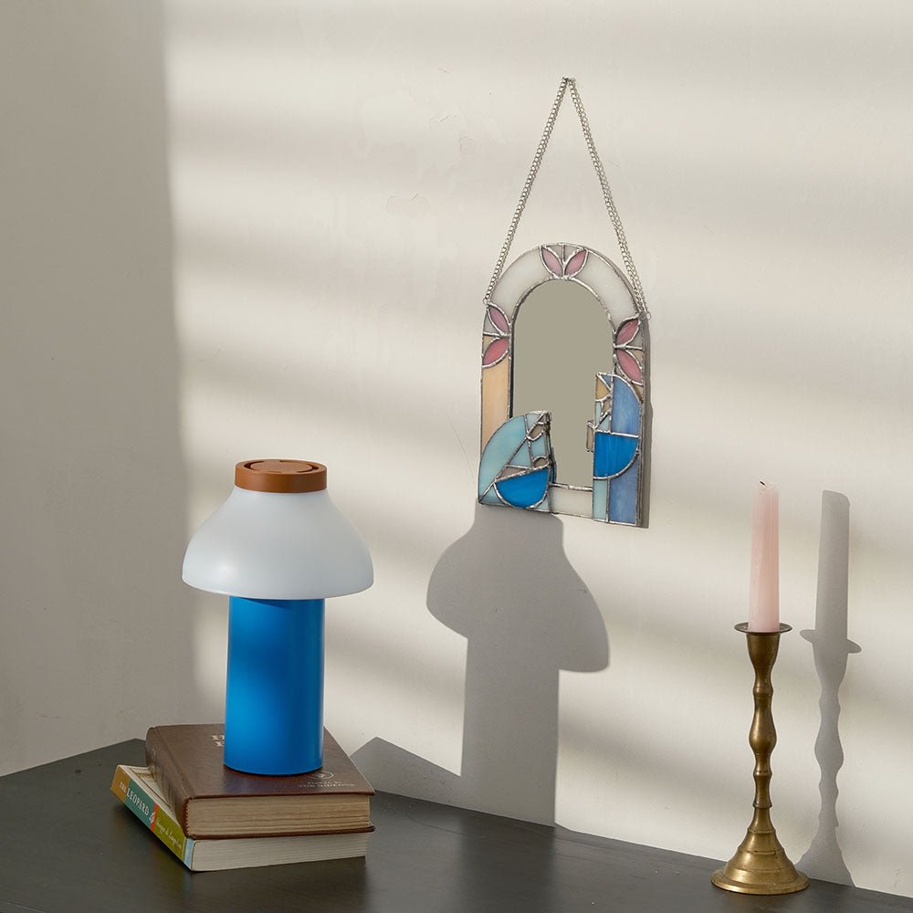 Fete - Stained Glass Nativity Decorative Mirror - Holy Family