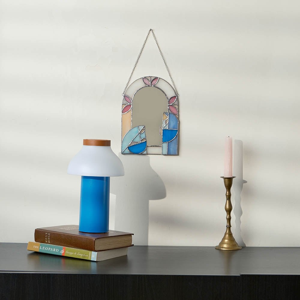 Fete - Stained Glass Nativity Decorative Mirror - Holy Family