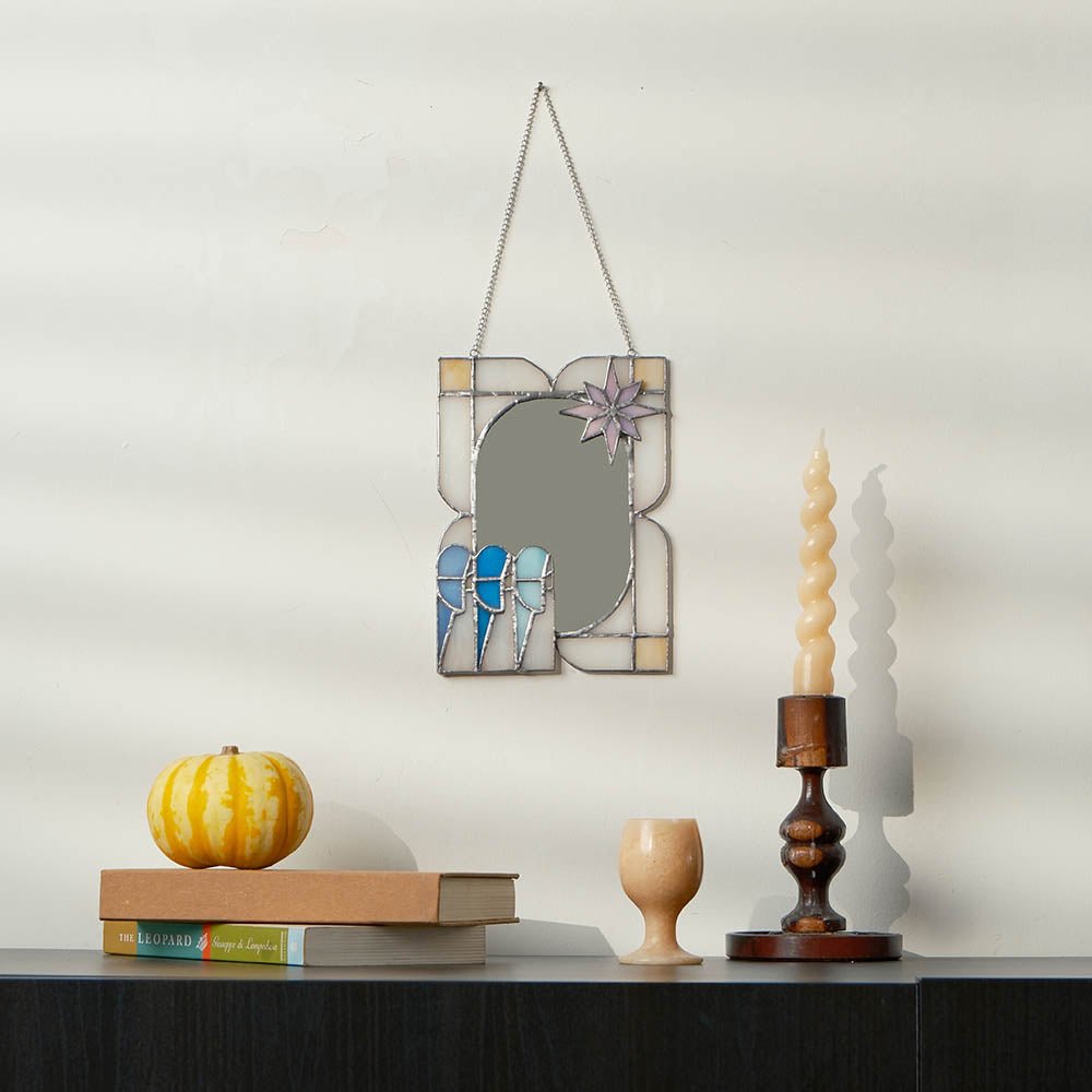 Fete - Stained Glass Nativity Decorative Mirror - Three Wise Men